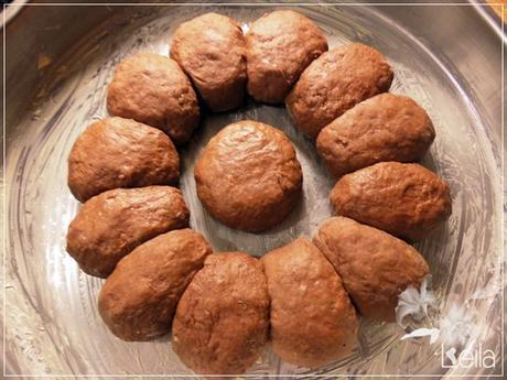 Brioche de chocolate a la naranja con glasa de naranja