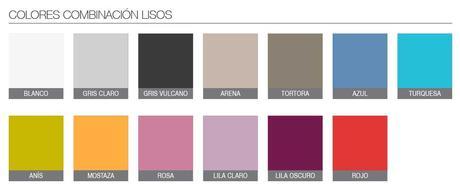 Colores base y de combinación en mobiliario juvenil Colores de combinación del muestrario de Tetris Systems, S.L.