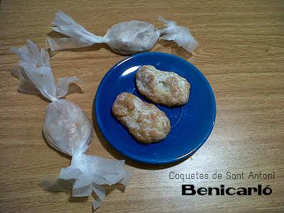 Coquetes de Sant Antoni - Benicarló- versionadas con chocolate
