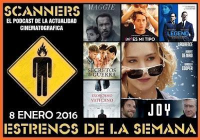 Estrenos de la Semana 8 de Enero de 2016 por el Podcast Scanners