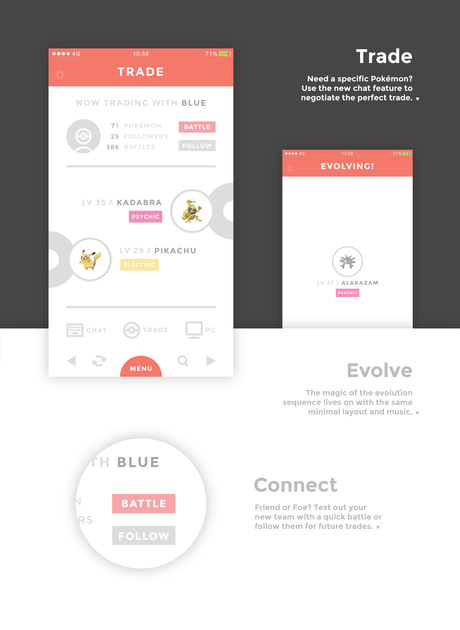 Fantástico concepto de app que encantará a los fans de Pokémon