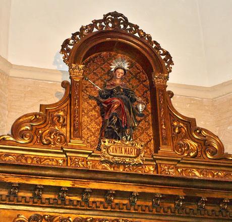 El retablo mayor de la Iglesia del Convento de la Encarnación.