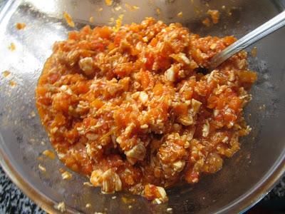 Raviolis de calabacín y pollo