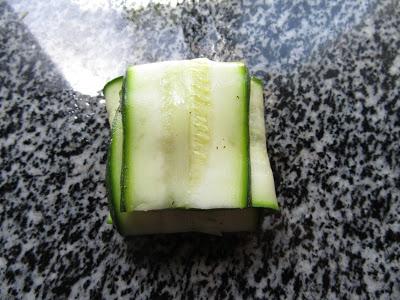 Raviolis de calabacín y pollo