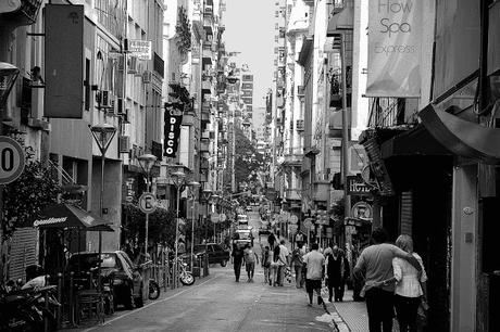 Microcentro porteno en Blanco y negro