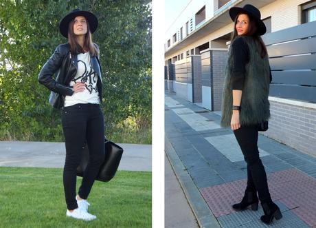 blogger de moda combinando sombreros para mujer
