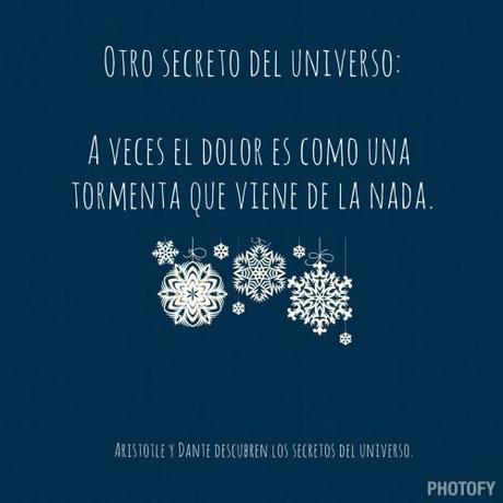 Aristoteles y Dante descubren los secretos del universo.: 