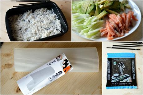 Sushi Maki de Salmón y Aguacate