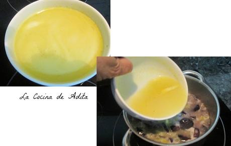 Crema de patatas violetas