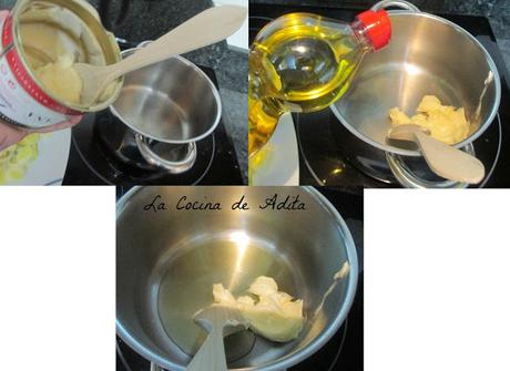 Crema de patatas violetas