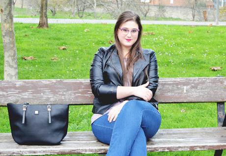 Outfit of the day ~ Jeans + Cuero - Lucha por tus sueños - Curvy Girl