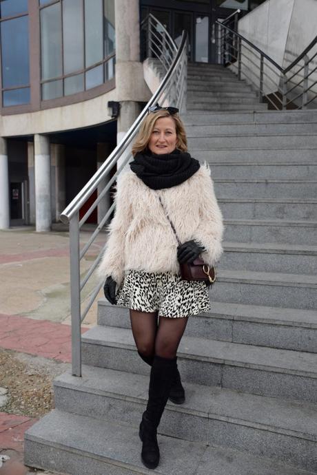 Pom pom keychain in bag winter outfits by diseneitorforever