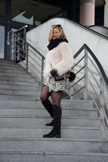 Pom pom keychain in bag winter outfits by diseneitorforever