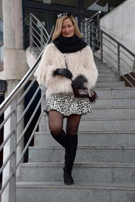 Pom pom keychain in bag winter outfits by diseneitorforever