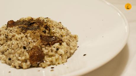 Risotto al tartufo (17,40€) en trattoria Manzoni Madrid Chamberí