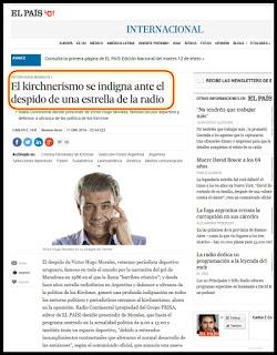 Vomitivo El País por censura a Víctor Hugo Morales y otros comunicadores en Argentina