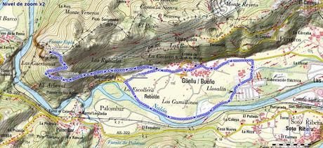 Mapa ruta Bueño Peña Avis