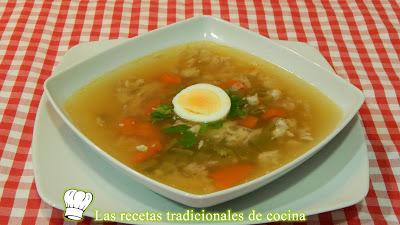 Receta fácil de sopa de pollo