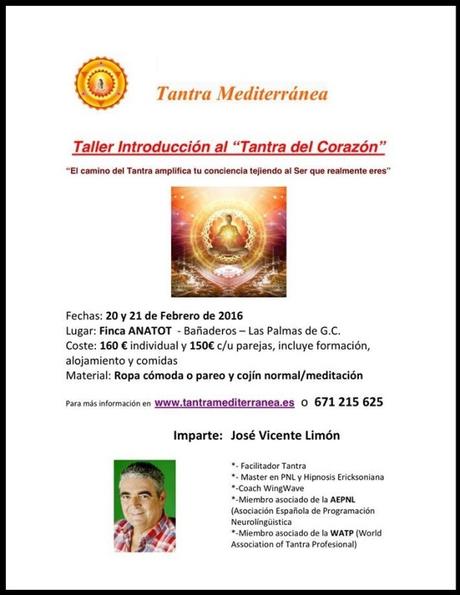 Taller Tantra del Corazón- Gran Canaria