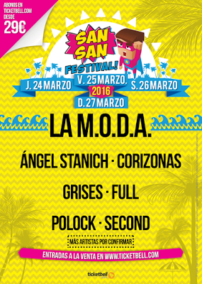 El SanSan Festival 2016 confirma a La M.O.D.A.