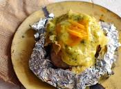 Patatas asadas salsa cremosa cheddar brócoli