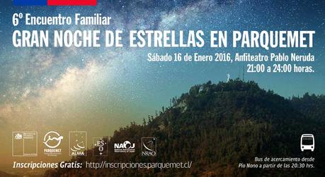 VI Noche de Estrellas en el Parque Metropolitano de Santiago