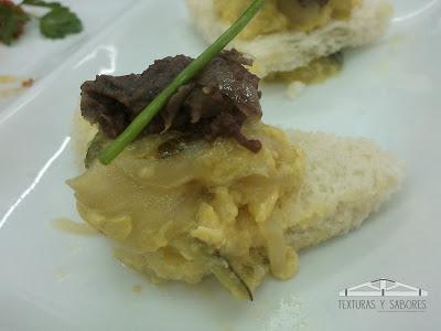 Torta de Zarangollo con morcilla