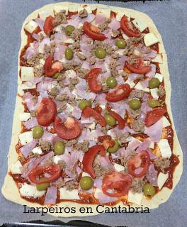 Masa de Pizza sin lactosa y sin levadura