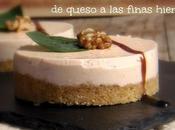 Tarta salada queso finas hierbas