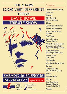 Multitudinario concierto tributo a David Bowie este sábado 16 de enero en Barcelona