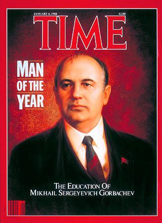 Gorbachov Hombre del año de Time 1988