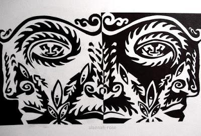 Rostros al estilo Notan