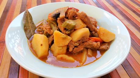 Guiso de soja texturizada y okra