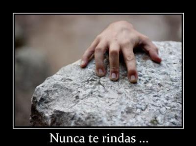 No te rindas nunca