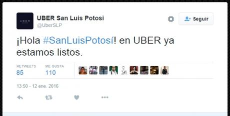 Uber San Luis Potosí