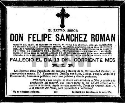 Madrid, cien años atrás: Cervantes, muerte de un masón y más. 13 de enero de 1916