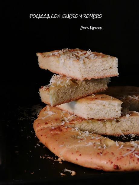 Focaccia con queso de oveja envejecida en manteca!