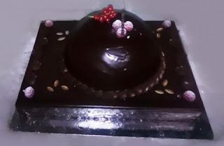 Cúpula de Frambuesas y Chocolate