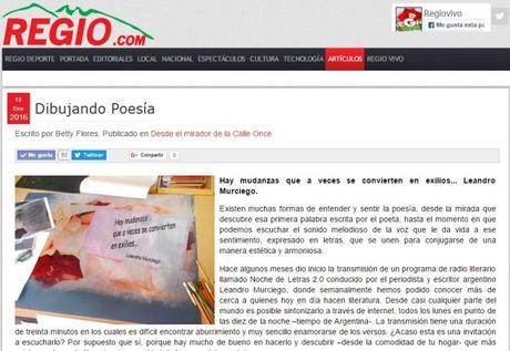 Noche de Letras 2.0 bajo la mirada de un periódico mexicano