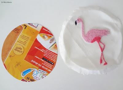 DIY Bastidor con Flamenco en Aguja mágica