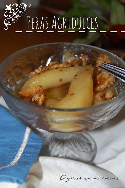 Peras agridulces