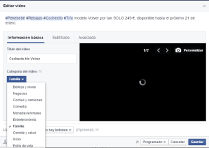 Cómo crear una presentación de imágenes en video para Facebook como crear una presentacion de video para facebook paso 5