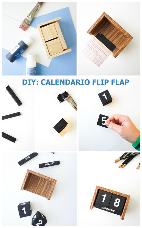 DIY: Calendario tipo reloj flip flap