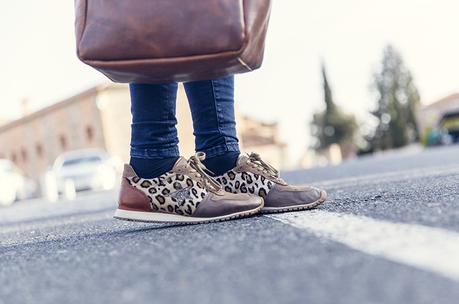 BLUE DENIM AND BROWN