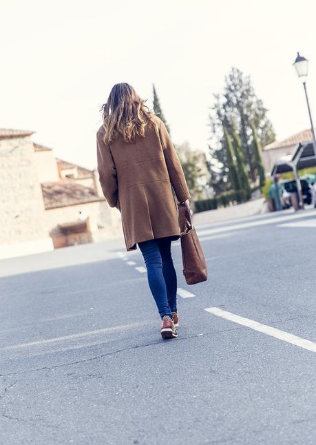BLUE DENIM AND BROWN