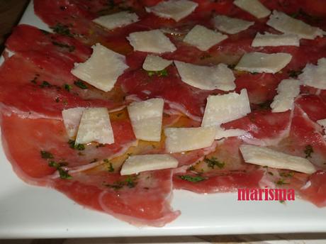 Carpaccio de ternera Carpaccio de ternera