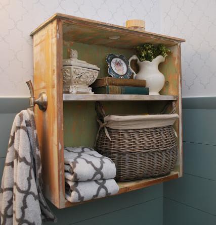 Half Bath Drawer to Shelf After