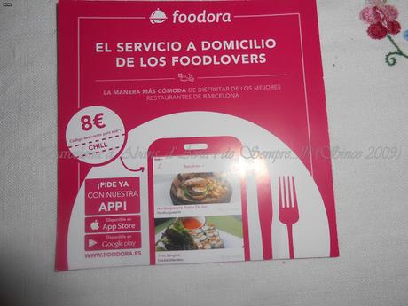 FOODORA, COMIDA A DOMICILIO, A LA BARCELONA D' ABANS, D' AVUI I DE SEMPRE...15-01-2016...!!!