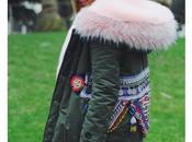 Pink parka.