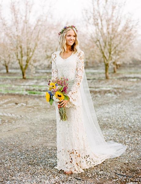 Vestidos de novia hechos a crochet